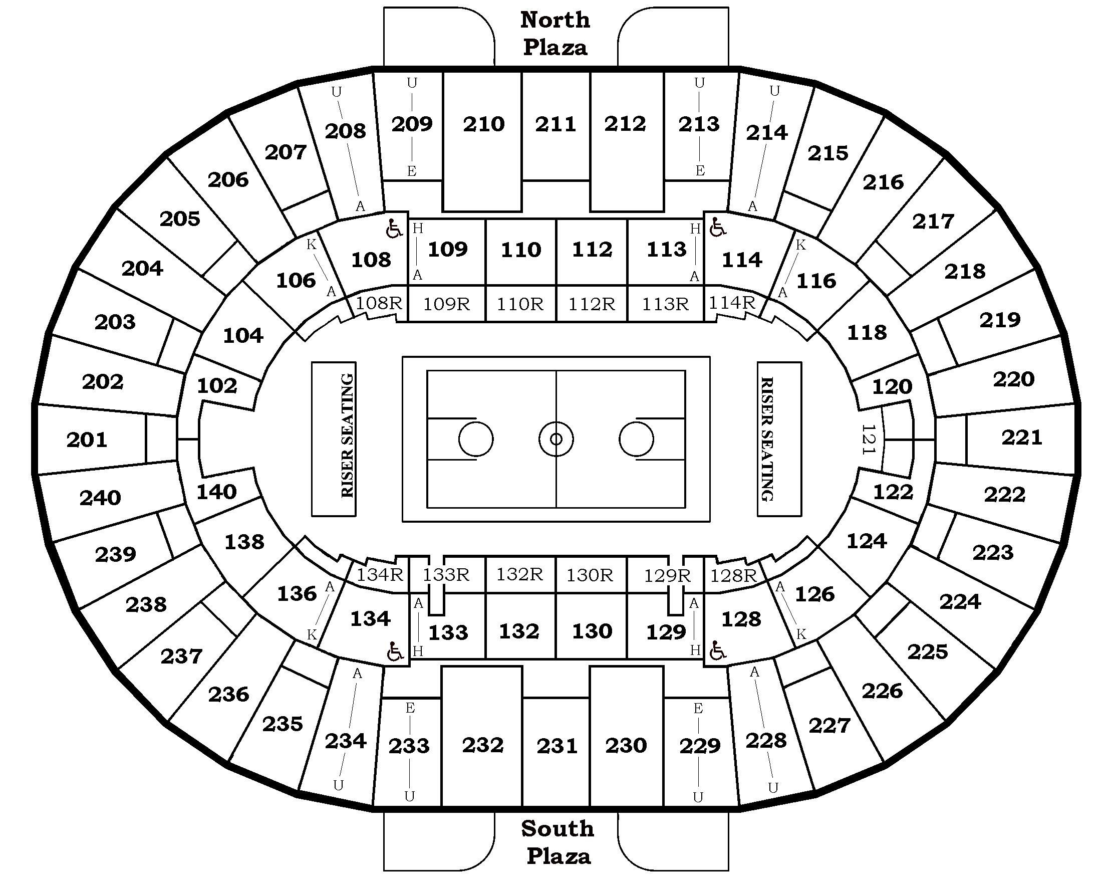 Square Basketball Seating Chart