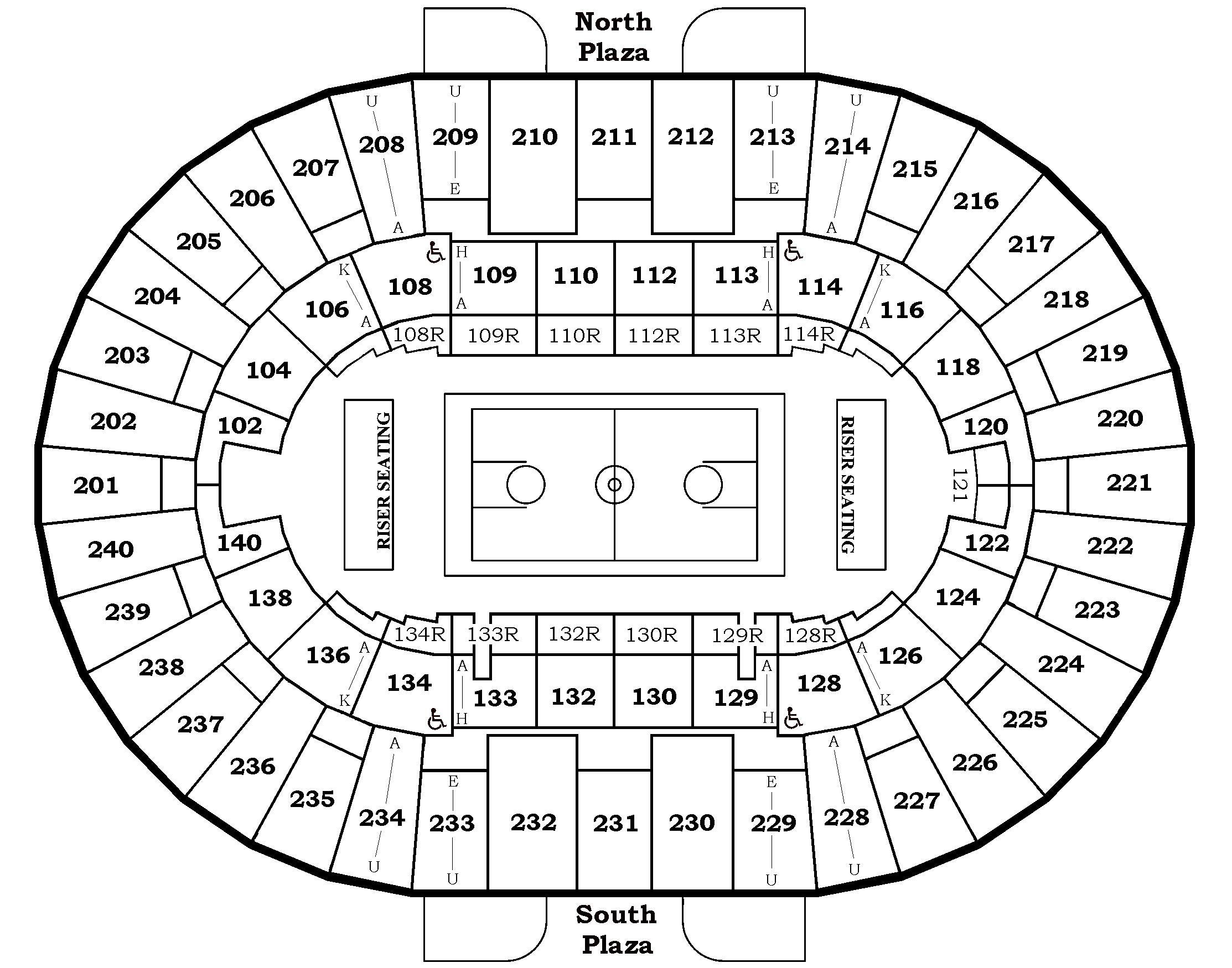 N Charleston Coliseum Seating Chart