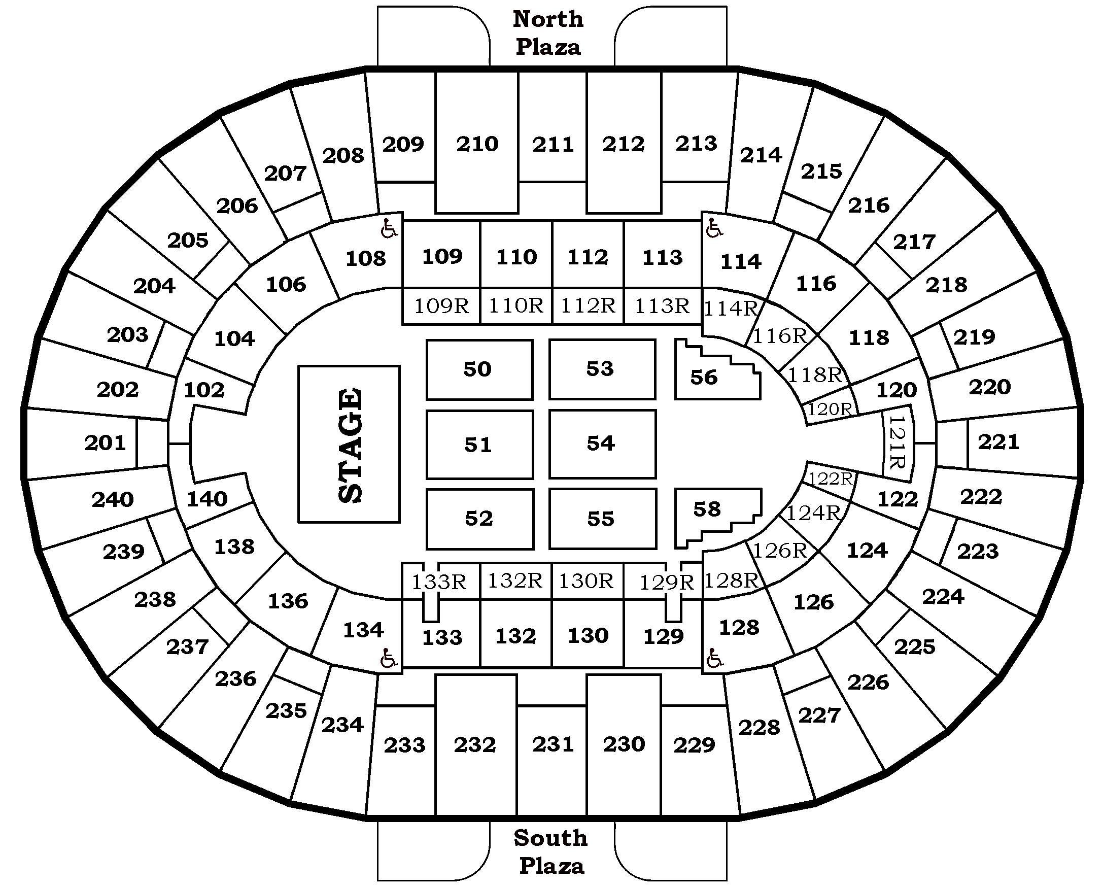 Rock The South Seating Chart