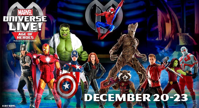 Marvel Universe Live Seating Chart