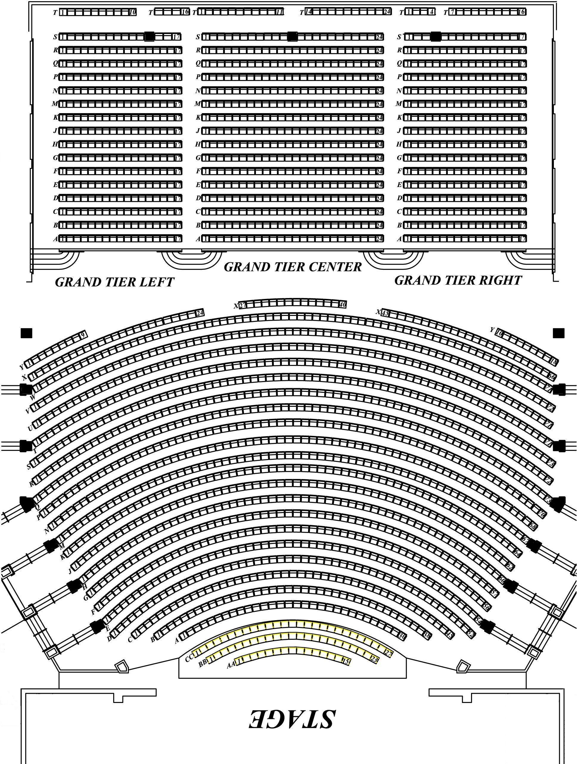 Seating Charts North Charleston Coliseum Performing Arts.
