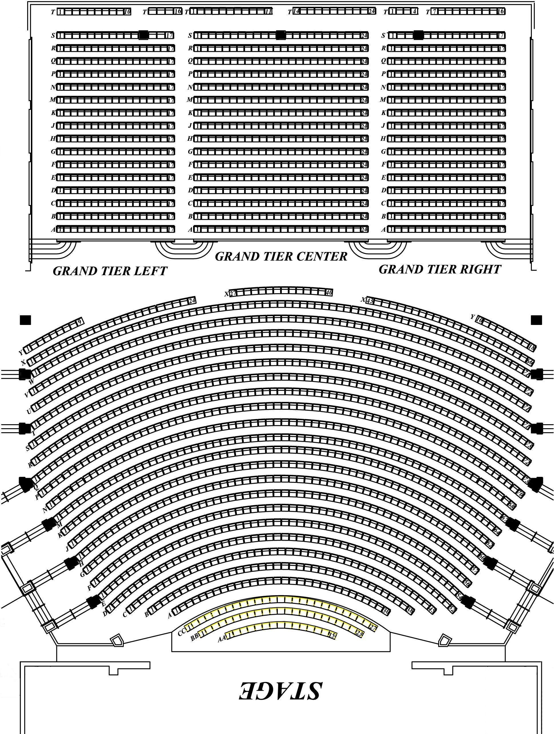 Charleston Music Hall Seating Chart